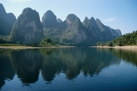 Yangshuo landschap bergen china